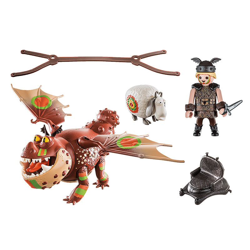 Playmobil 70729 DreamWorks Dragon Racing Fishlegs and Meatlug