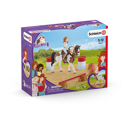 Schleich 42441 Conjunto de equitação ocidental do Horse Club Hannah