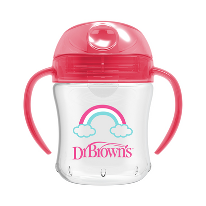 Dr Brown's Soft-Spout de Transição Copo Rosa Deco 180ml