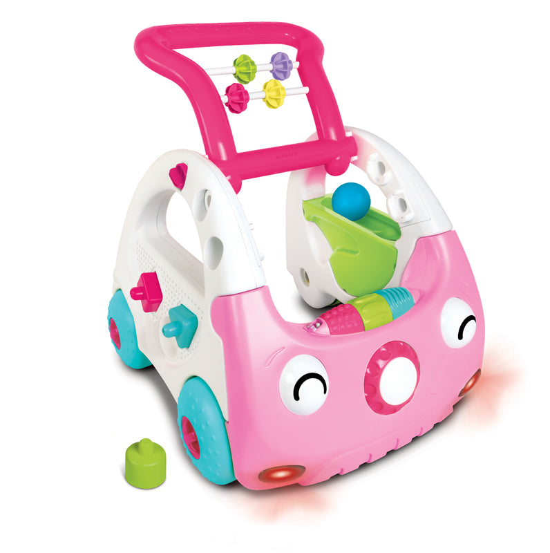 Infantino 3 em 1 Sensorial Discovery Car Rosa