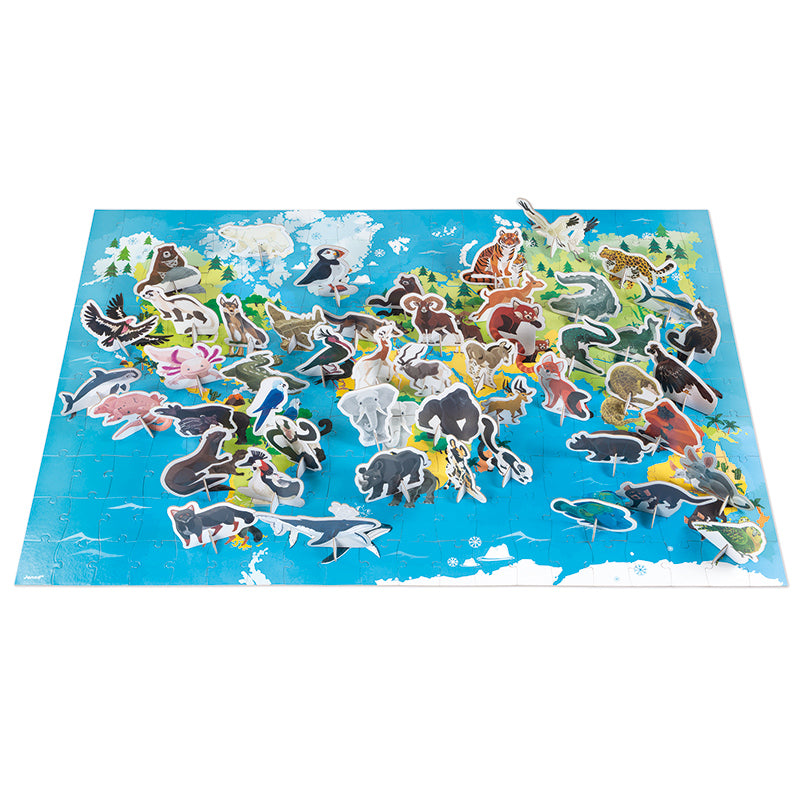 Janod Puzzle Educativo Animales en Peligro