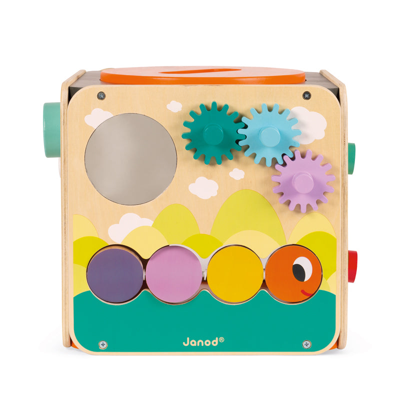 Janod Multi-Activity Cube - Brinquedo de madeira