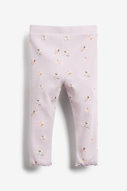 |Niña| Legging Fada Rib Jersey - Lila (3 meses-7 años)