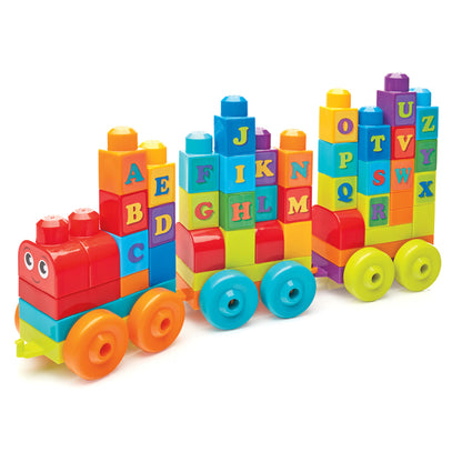 Mega Bloks Tren de aprendizaje ABC 60 piezas