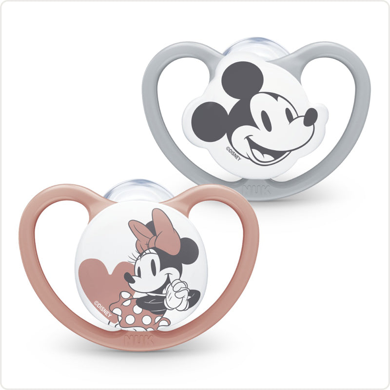 Chupetes NUK Disney 0-6 m rosa 2 unidades