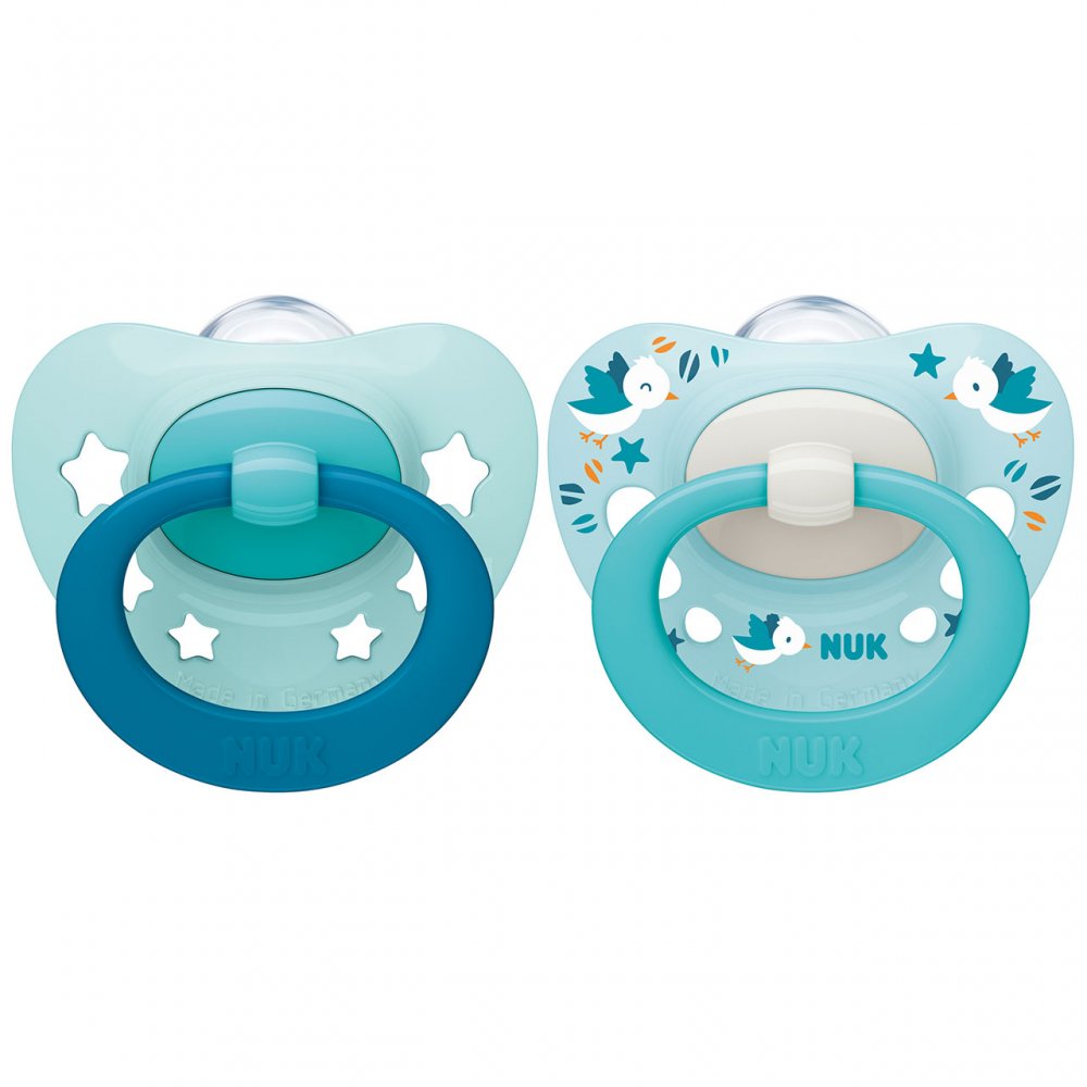 Nuk Signature Chupeta Azul 2Pk