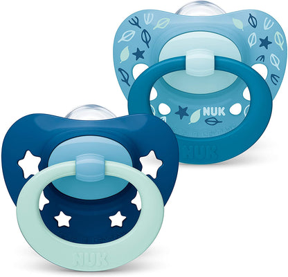 Nuk Signature Chupeta Azul 2Pk