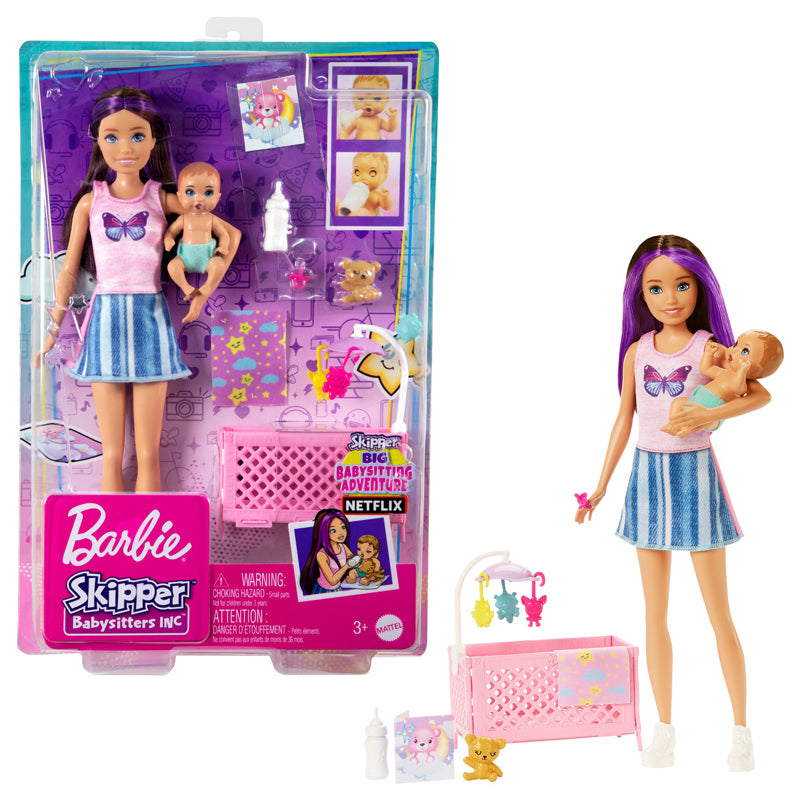 Barbie Skipper sonolento bebê loiro