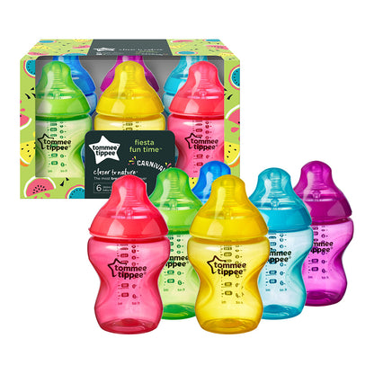 Tommee Tippee Fiesta Biberones 260ml - Kit de 6