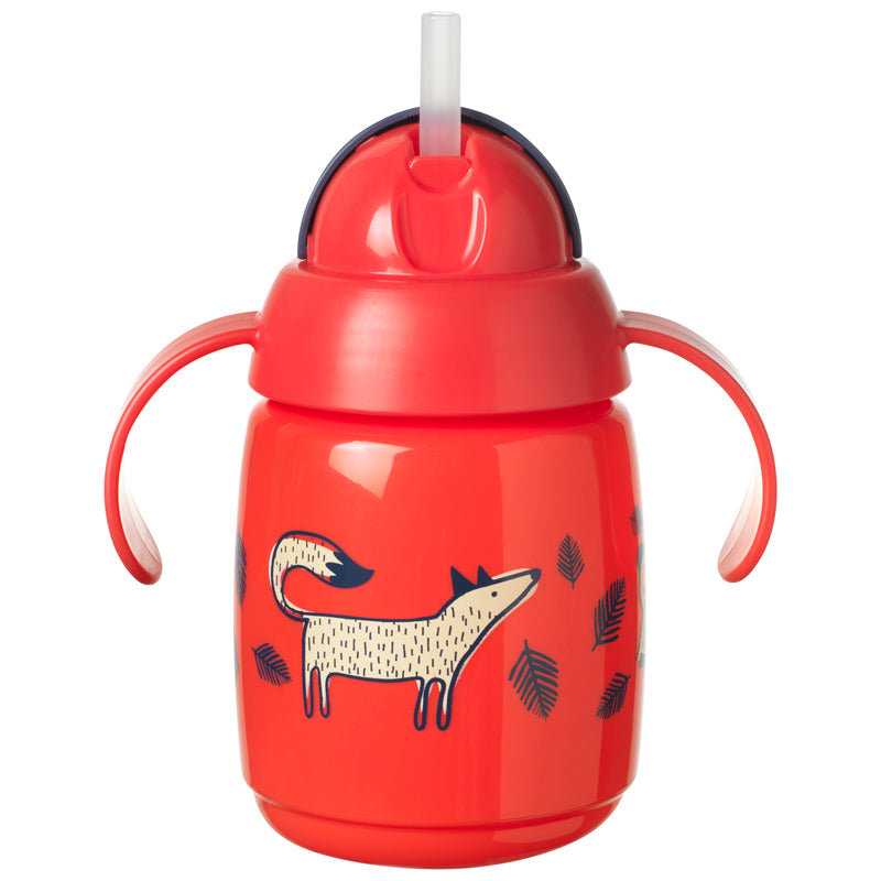 Tommee Tippee - Copo com canudo 300ml 6m+ ( cores variadas )