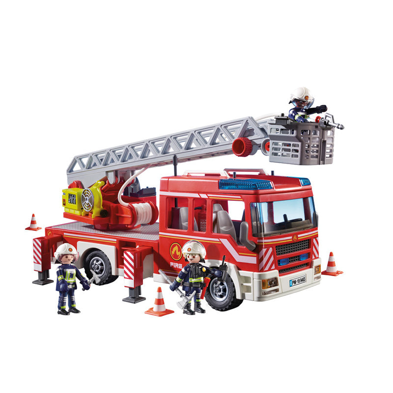 Playmobil - Carro de bombeiros com escada, luzes e sons