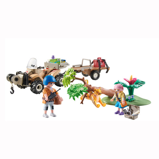 Playmobil Wiltopia Animal Rescue Quad con remolque