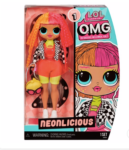 Jajaja ¡Sorpresa! Muñeca de moda OMG Neonlicious