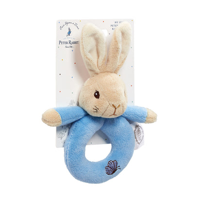 Peter Rabbit & Flopsy Bunny Brincos de pelúcia chocalhos