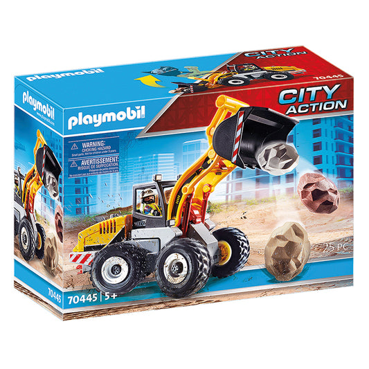 Playmobil City Action 70445 Construcción Cargador Frontal con Cuchara Móvil