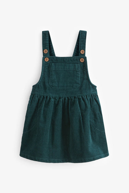 |BabyGirl| Vestido Jardineira Pinafore - Verde - (3meses-8anos)