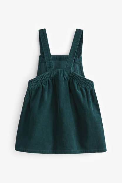 |BabyGirl| Vestido Jardineira Pinafore - Verde - (3meses-8anos)