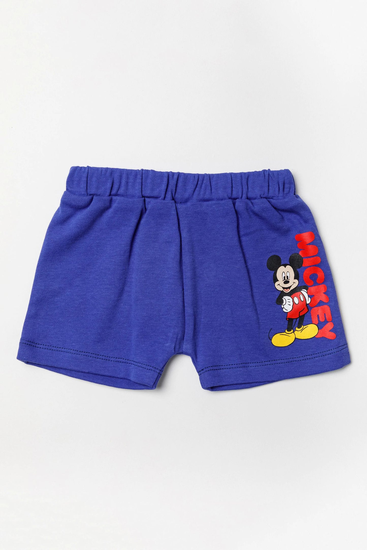 Disney - Conjunto azul Mickey Mouse, short e babador