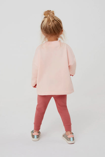 |Niña| Conjunto de sudadera y leggings - Rosa (3 meses-7 años)