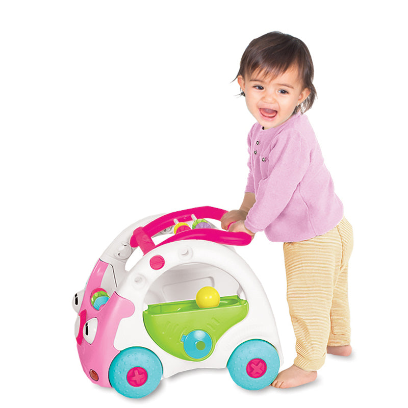 Infantino 3 em 1 Sensorial Discovery Car Rosa