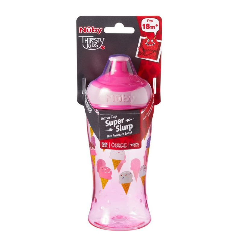 Nuby - Super Slurp Tritan Freeflow Cup - kit com 2 modelos variados