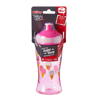 Nuby - Super Slurp Tritan Freeflow Cup - kit com 2 modelos variados