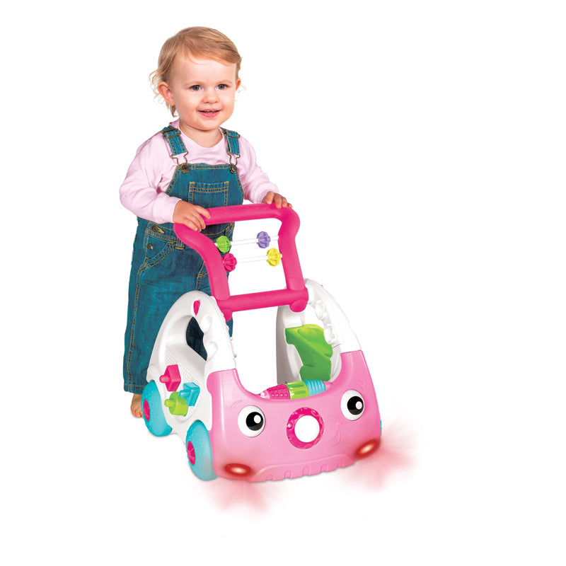 Infantino 3 em 1 Sensorial Discovery Car Rosa