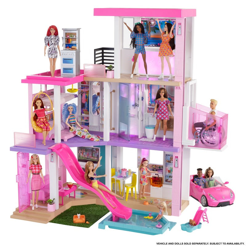 Barbie dream house and sales car