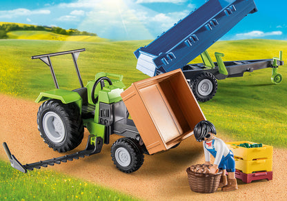 Playmobil rural Trator com de colheita reboque