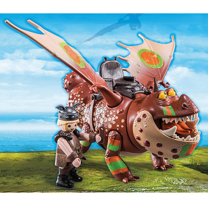 Playmobil 70729 DreamWorks Dragon Racing Fishlegs and Meatlug