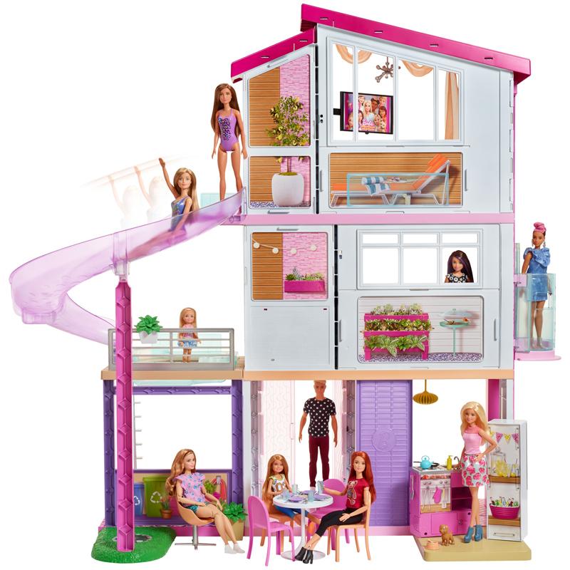 Antiga Casa dos Sonhos da Barbie  Sala da barbie, Barbie casa dos sonhos,  Casinha de boneca barbie