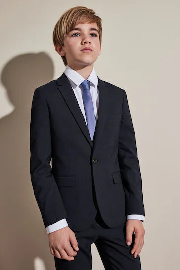 |Niño| Traje Azul Marino: Chaqueta - Skiny Fit (12 meses a 16 años)