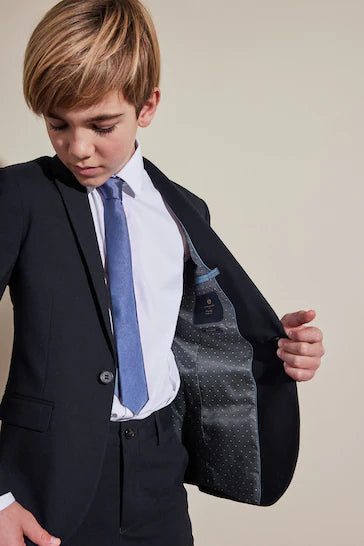 |Niño| Traje Azul Marino: Chaqueta - Skiny Fit (12 meses a 16 años)