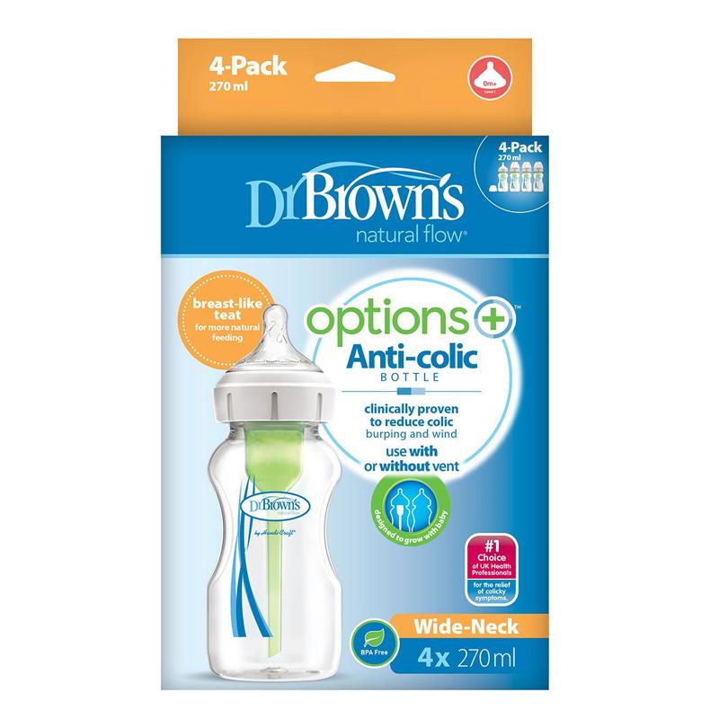 Dr Brown's Kit com 4 mamadeiras de 270ml Anne Claire Baby Store 