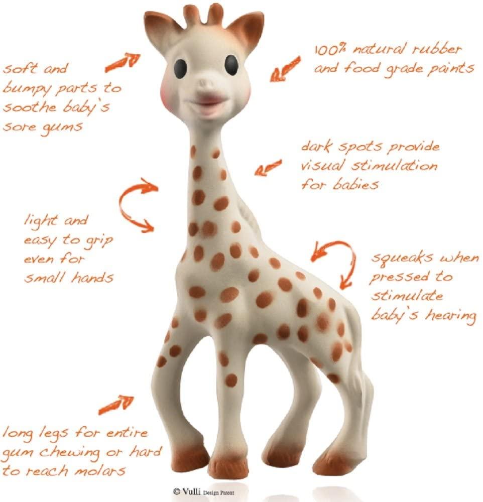 Sophie the store giraffe soft toy