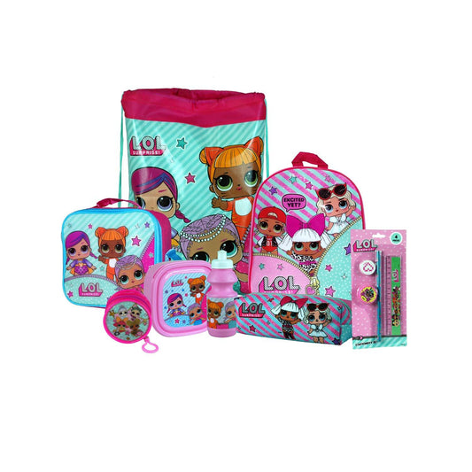 L.O.L. Surprise! Conjunto de 8 peças volta as aulas. Brinquedo Anne Claire Baby Store 