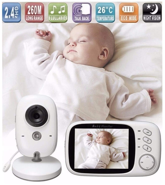 Lullaby Bay - Monitor de vídeo sem fio para bebê com câmera digital Anne Claire Baby Store 