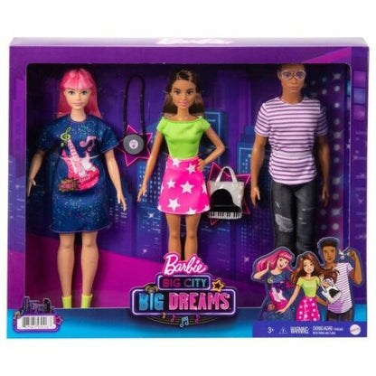 Barbie - Pacote de 3 bonecas e acessórios dos amigos