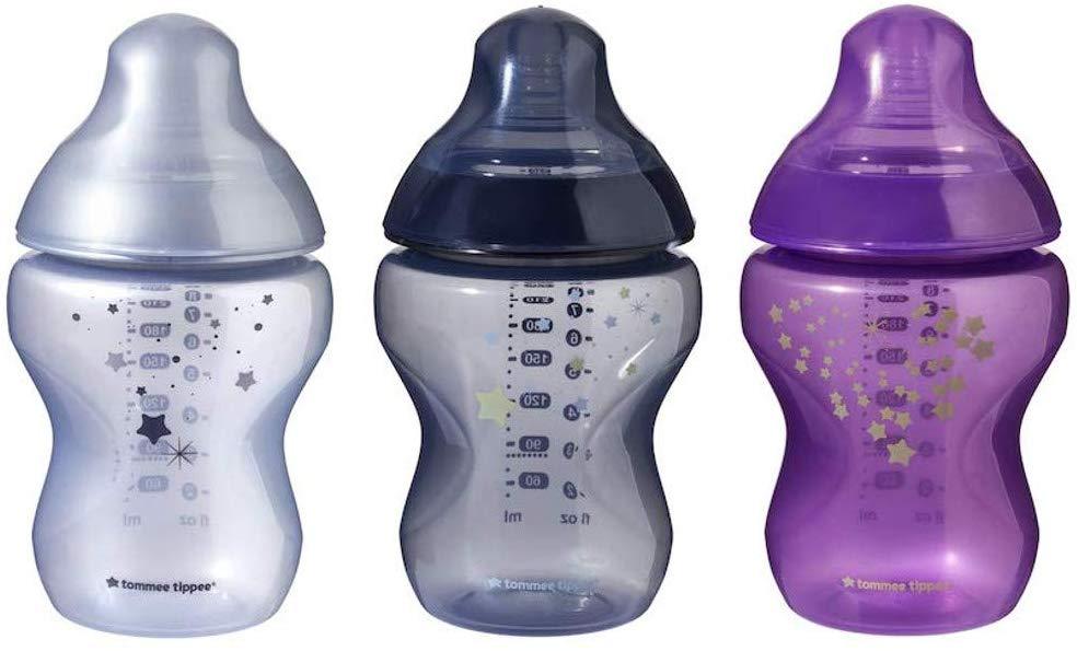 Tommee Tippee Closer to Nature Midnight Skies Mamadeiras, 260 ml - Kit com 3 Anne Claire Baby Store 