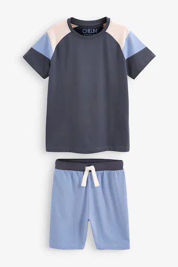 |Boy|  Pacote Com 3 Pijamas Curtos - Blue (3-16 anos)